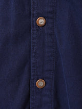 パッチ付き ワーク シャツワンピース