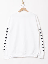 【2色展開】 プリントスウェットシャツ【チェッカー】