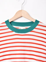 【2色展開】Elcaminoボーダー柄 半袖 サマーニットトップス