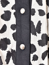 アメリカ製 レオパード 長袖デザインワンピース