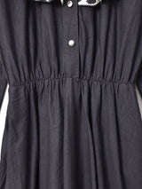 アメリカ製 レオパード 長袖デザインワンピース