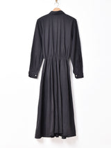 アメリカ製 レオパード 長袖デザインワンピース