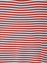 【3色展開】Elcaminoボーダー柄 半袖リブニットトップス