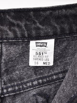 プエルトリコ製 Levi's 551 ブラックデニムパンツ W34