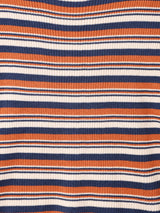 Elcaminoマルチボーダー 半袖サマーニットトップス