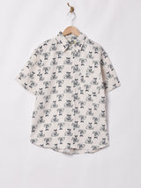 Emerald Motelコットンリネン ウーマンパターン 半袖シャツ