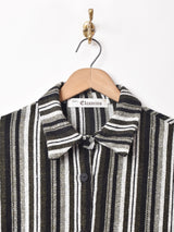 【2色展開】Elcamino ストライプ ビッグポケット長袖シャツ