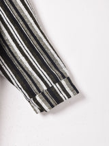 【2色展開】Elcamino ストライプ ビッグポケット長袖シャツ