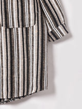 【2色展開】Elcamino ストライプ ビッグポケット長袖シャツ