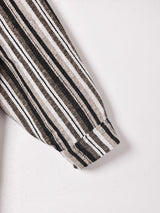 【2色展開】Elcamino ストライプ ビッグポケット長袖シャツ