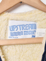 アメリカ製 パッチ付き ボア デニムベスト