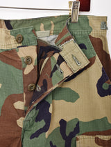 アメリカ軍 ウッドランドカモ カットオフ カーゴショートパンツ W35