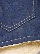 アメリカ製 パッチ付き ボア デニムベスト