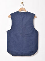 アメリカ製 パッチ付き ボア デニムベスト