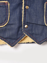 70's ボア デニムベスト