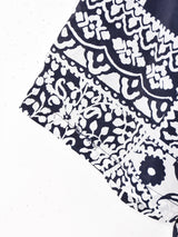 総柄 半袖 オープンカラーシャツ