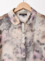 花柄 シアートップス