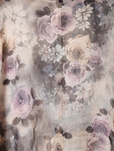 花柄 シアートップス