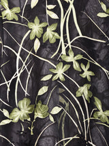 花柄 シアー 長袖シャツ