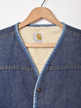 carhartt ボア デニムベスト