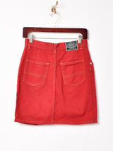 フランス製 レッドデニム ミニスカート
