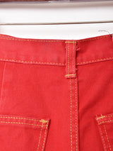フランス製 レッドデニム ミニスカート