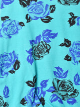 花柄 中綿入りスウェットシャツ