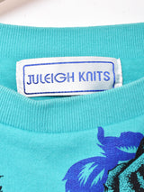 花柄 中綿入りスウェットシャツ