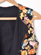 総柄 リバーシブルベスト