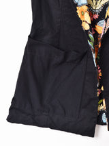総柄 リバーシブルベスト