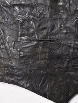 パッチワーク 型押し レザーベスト