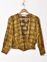 総柄 長袖シャツ