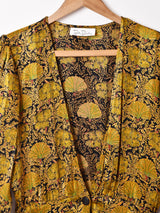 総柄 長袖シャツ