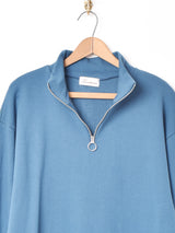 【5色展開】Trombones ハイネック ハーフジップスウェット