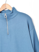 【5色展開】Trombones ハイネック ハーフジップスウェット