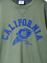 フロッキープリント スウェットシャツ