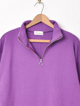 【5色展開】Trombones ハイネック ハーフジップスウェット