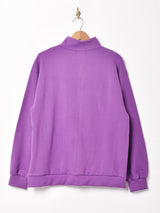 【5色展開】Trombones ハイネック ハーフジップスウェット