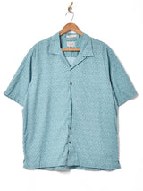 L.L.Bean 総柄半袖オープンカラーシャツ