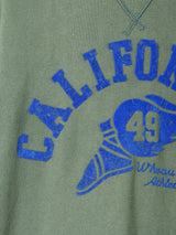 フロッキープリント スウェットシャツ