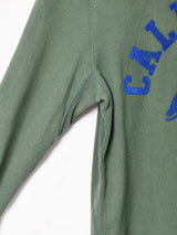 フロッキープリント スウェットシャツ