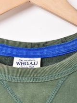 フロッキープリント スウェットシャツ