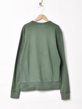 フロッキープリント スウェットシャツ