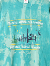 アメリカ製 後染め タイダイ プリントスウェットシャツ