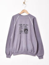 アメリカ製 後染め プリントスウェットシャツ