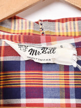 チェック フード付きジャケット