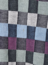 ハイネック ブロックチェック スウェットシャツ