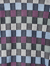 ハイネック ブロックチェック スウェットシャツ