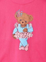 アメリカ製 クマ プリントスウェットシャツ