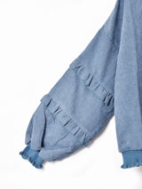 【7色展開】Meridian ボリュームスリーブ コーデュロイトップス